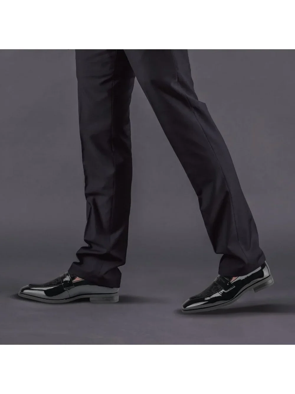 Men's Black31 Rubber Velvet Loafers Low Heels Round Toe Tuxedo Wedding Shoes